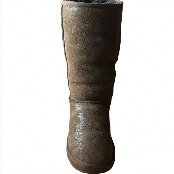 UGG Classic Tall Paisley Print Boots - Picture 1 of 7